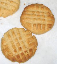 Peanut Butter Crosshatch Cookies